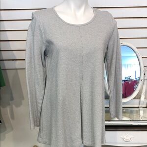 Citron Bleu Striped Gray Top